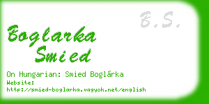 boglarka smied business card