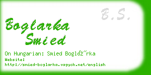 boglarka smied business card